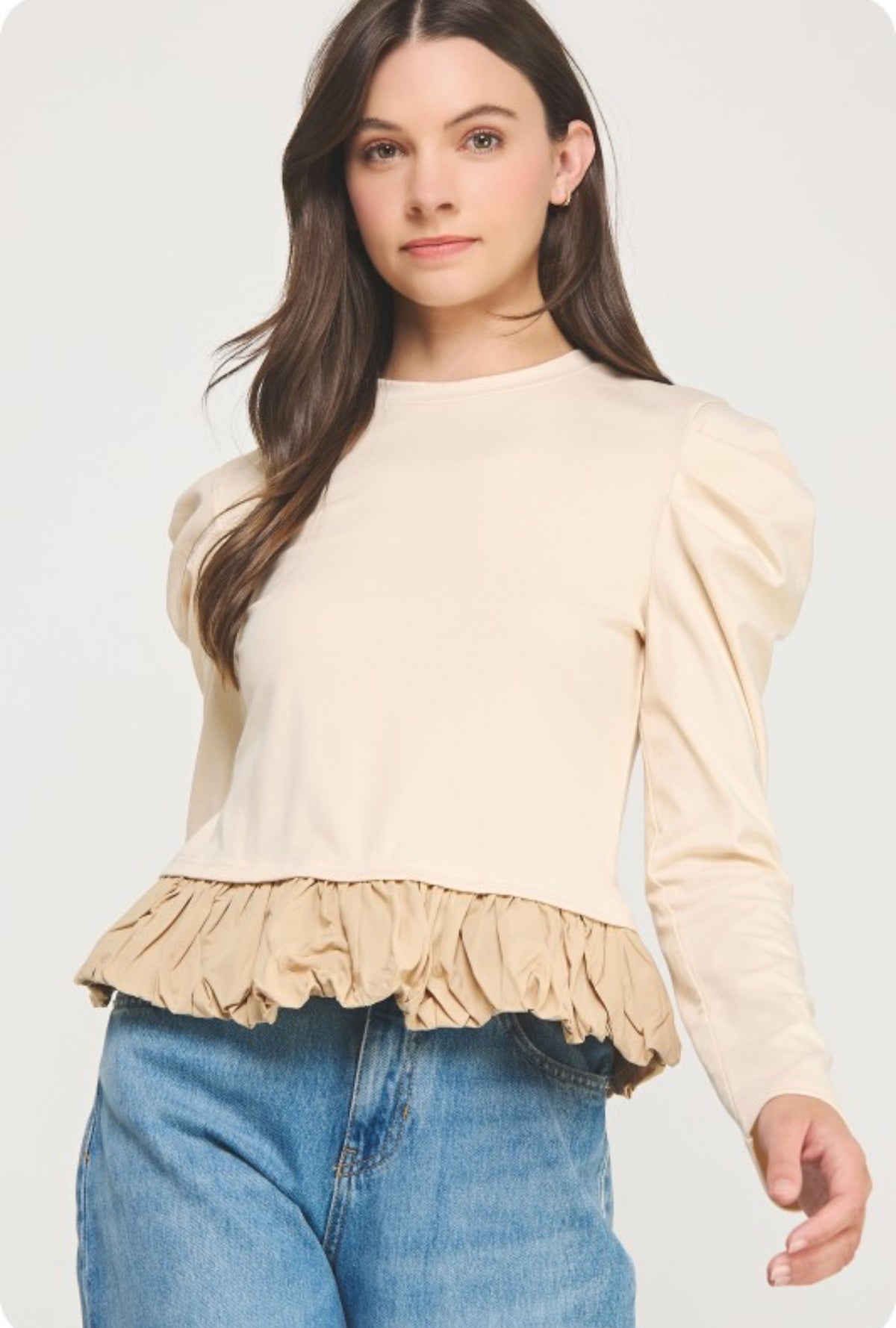 Knit/ beige top
