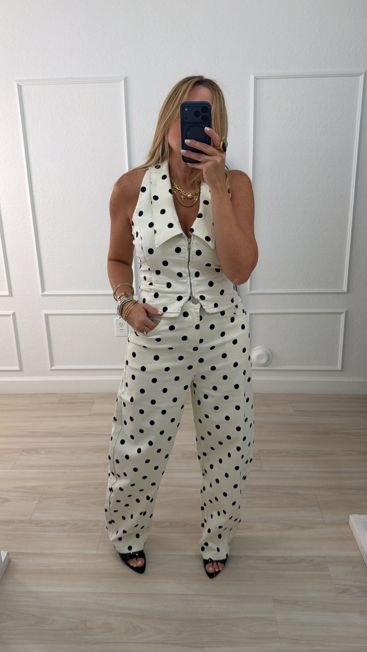 Black/white stretch set