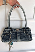 Denim hand bag