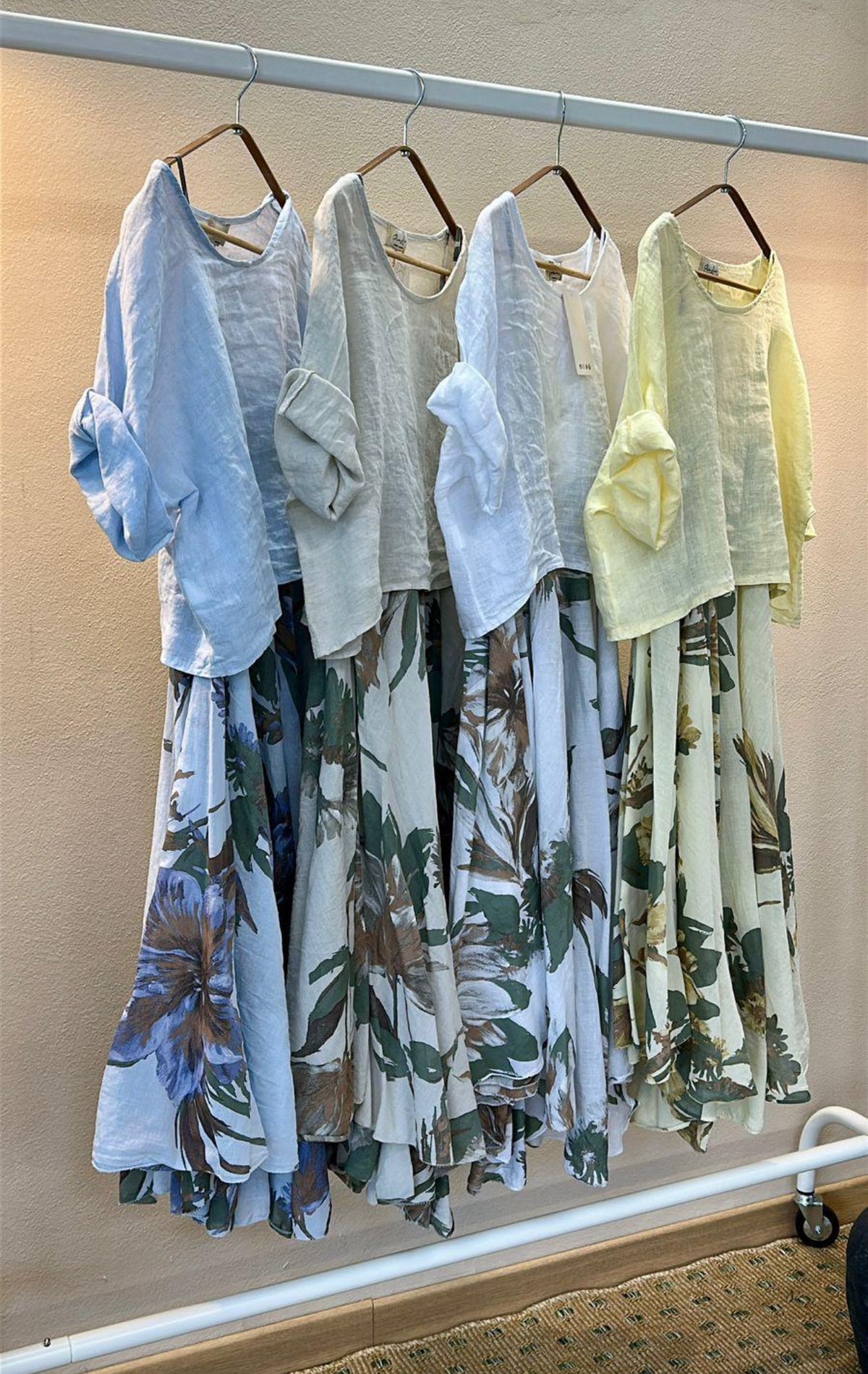 Printed/ linen set