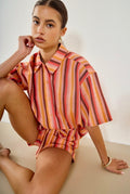 Multicolor stripe print set