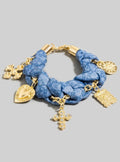 Bandana/charms bracelet