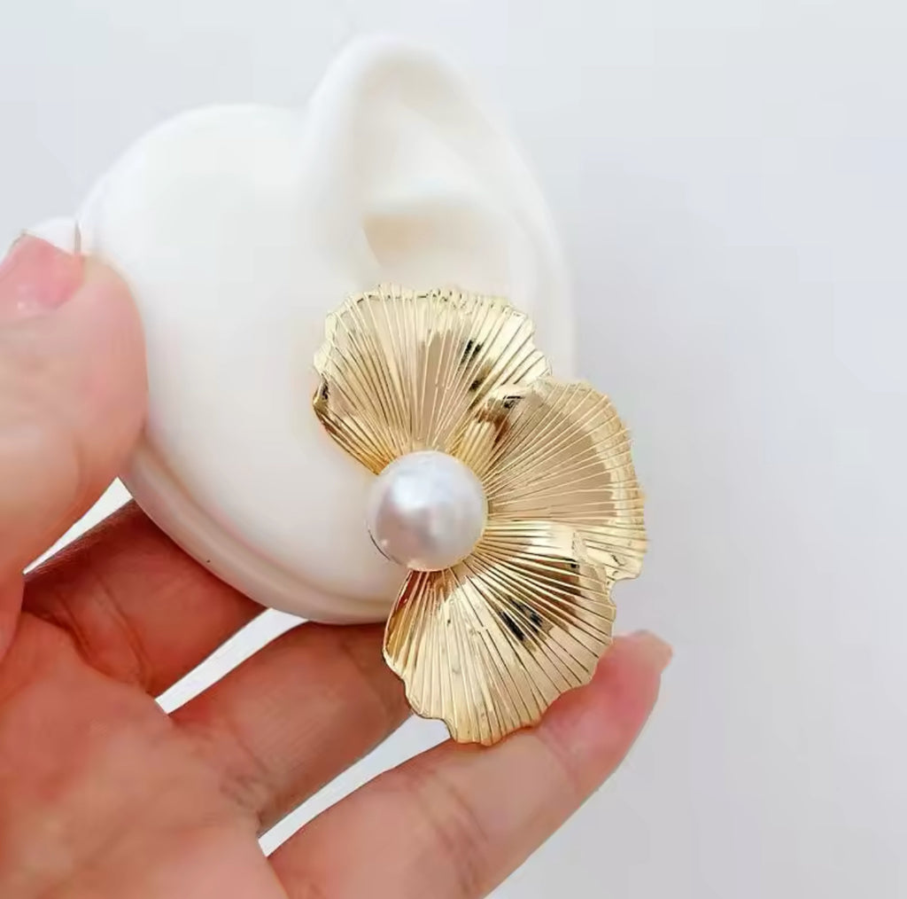 Perla/flor earring