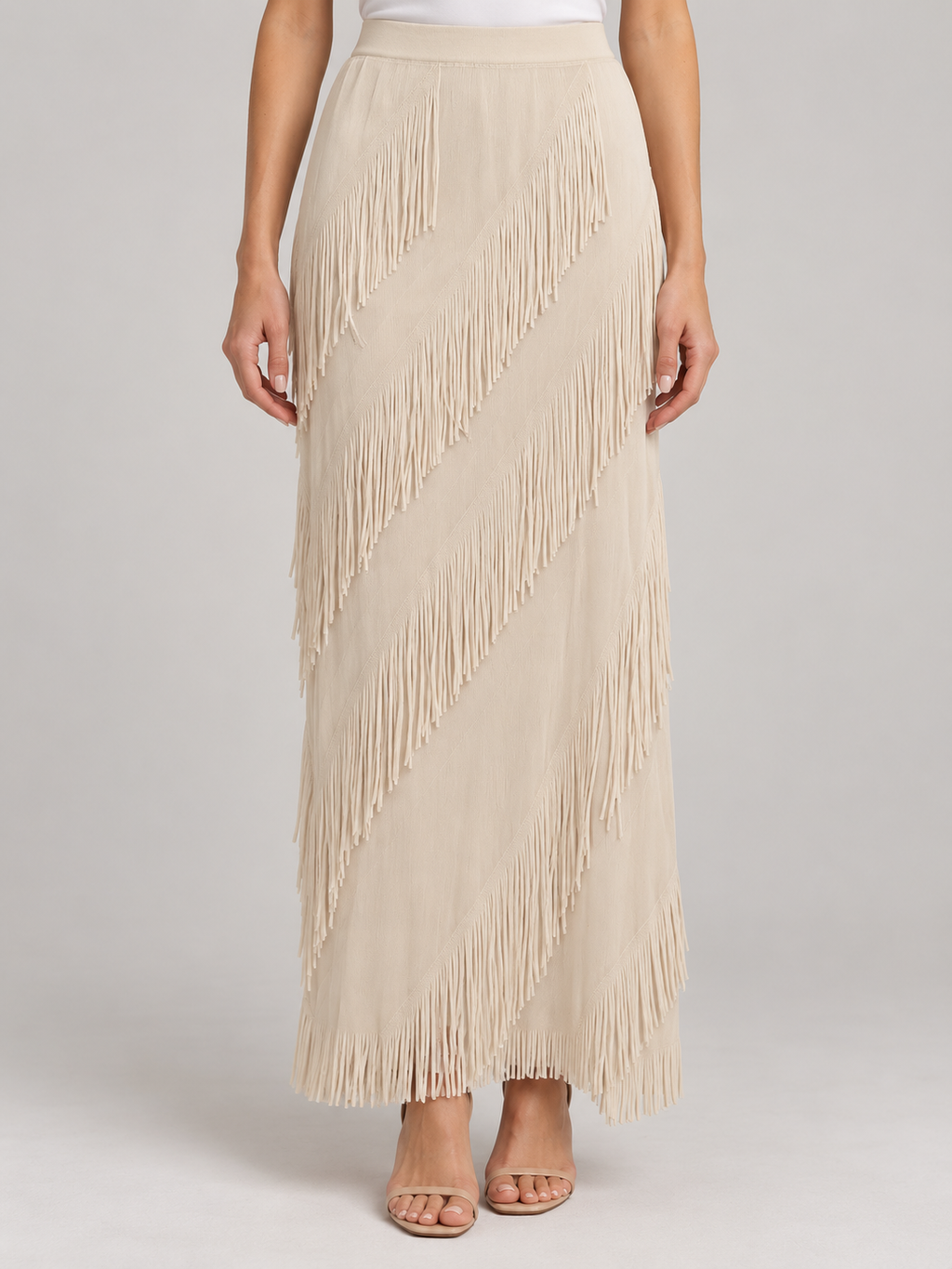 Fringed skirt