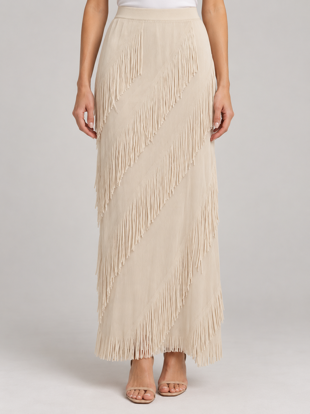 Fringed skirt
