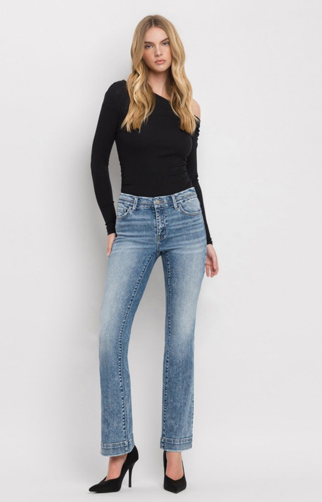 Mid rise jeans