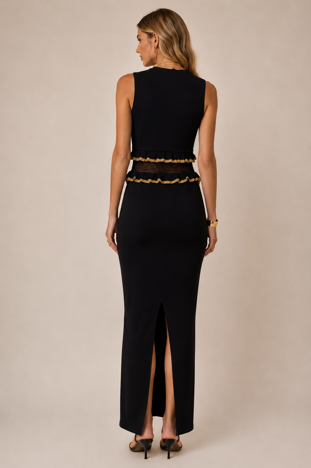 Monaco Black & Gold Dress