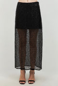 Sequins/black skirt