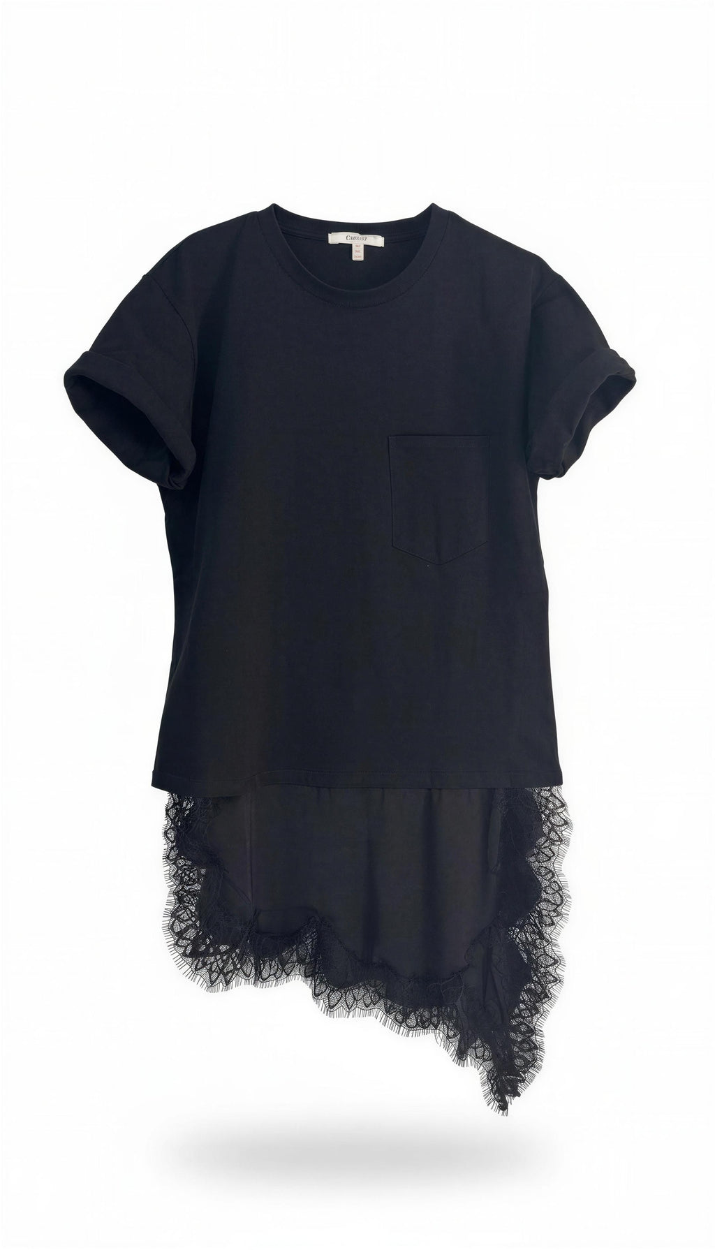 Lace/black t shirt