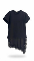 Lace/black t shirt