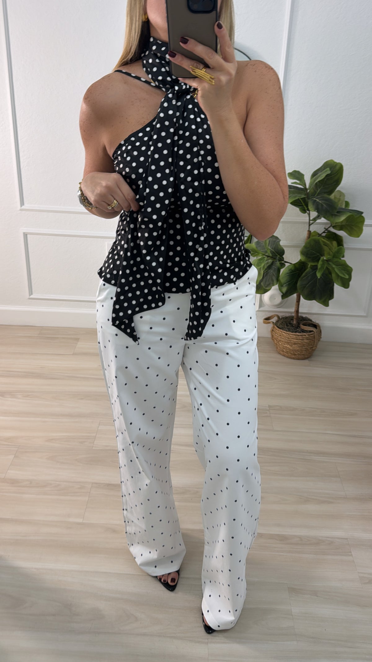 Polka dot top