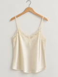 Lace/satin top