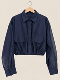 Navy blouse