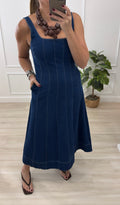 Stretch/denim dress