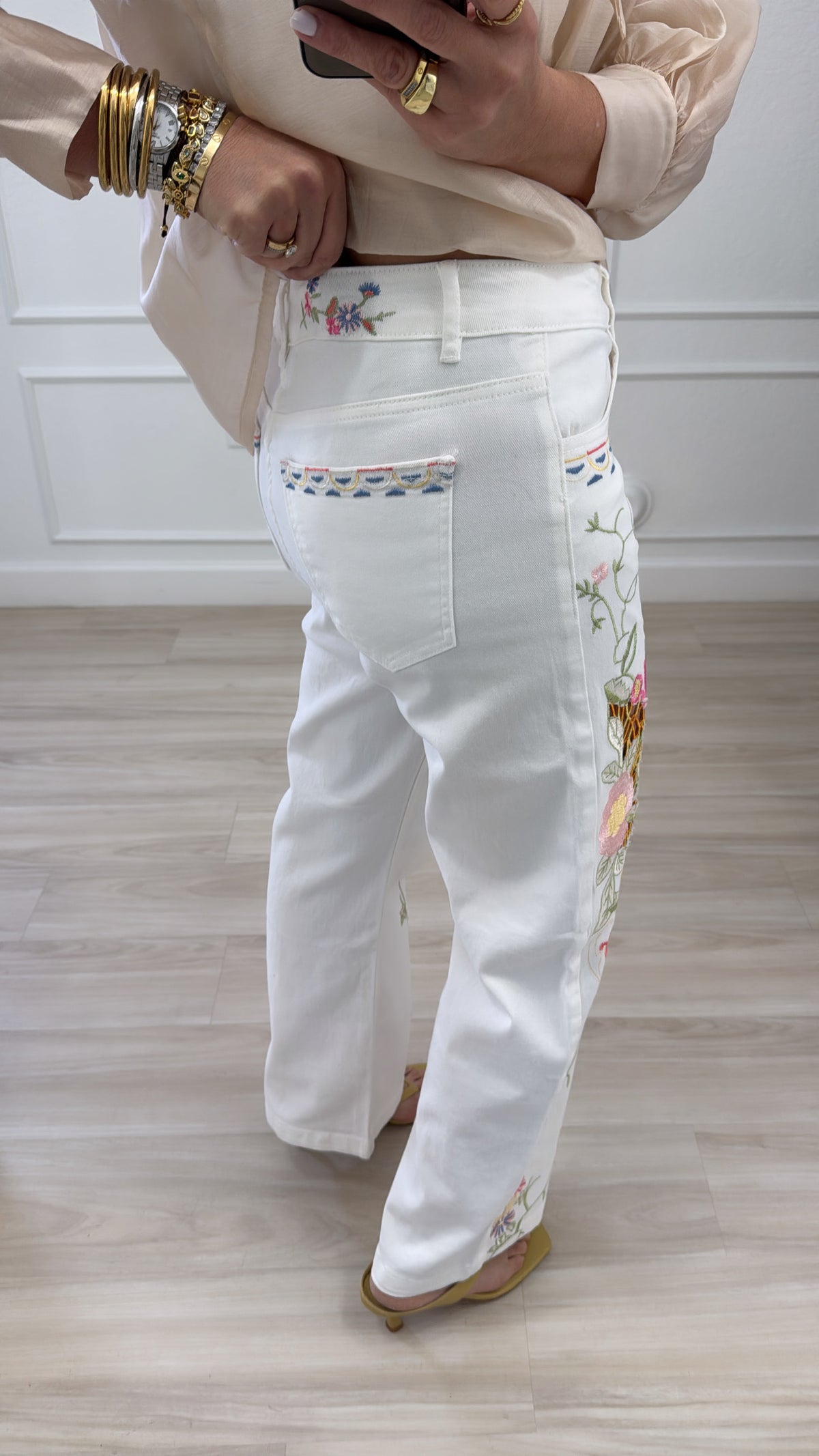 embroidery pants