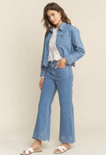 Denim/embroidery set