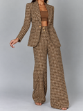 Plaid Blazer & Pants Set