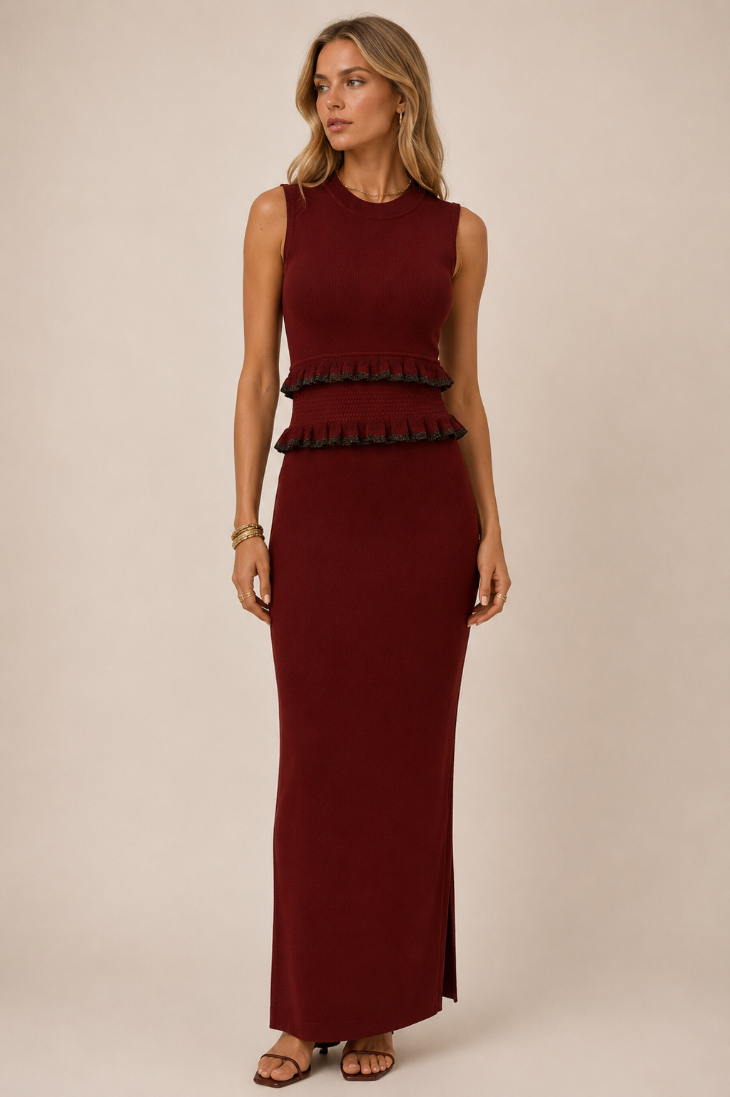 Monaco burgundy Dress