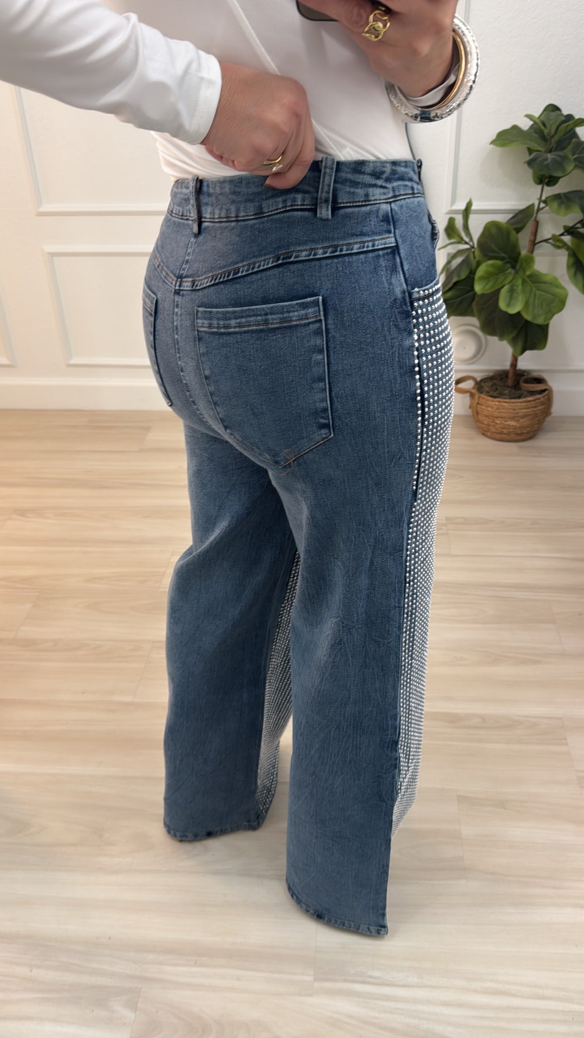 glitter/stretch jeans