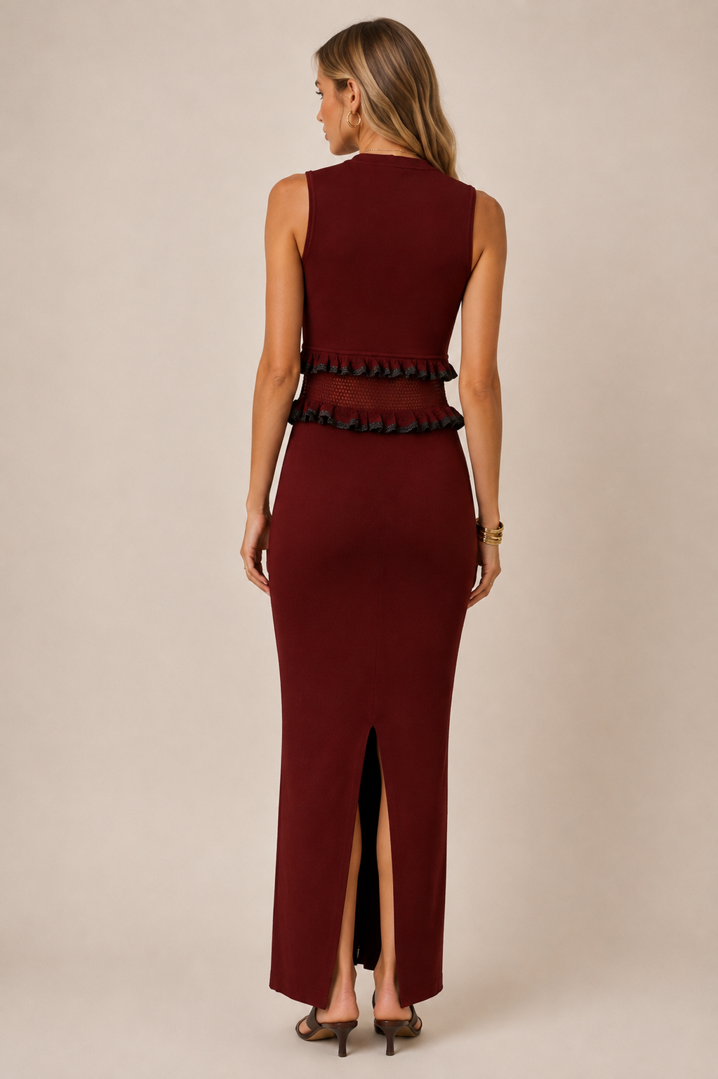 Monaco burgundy Dress