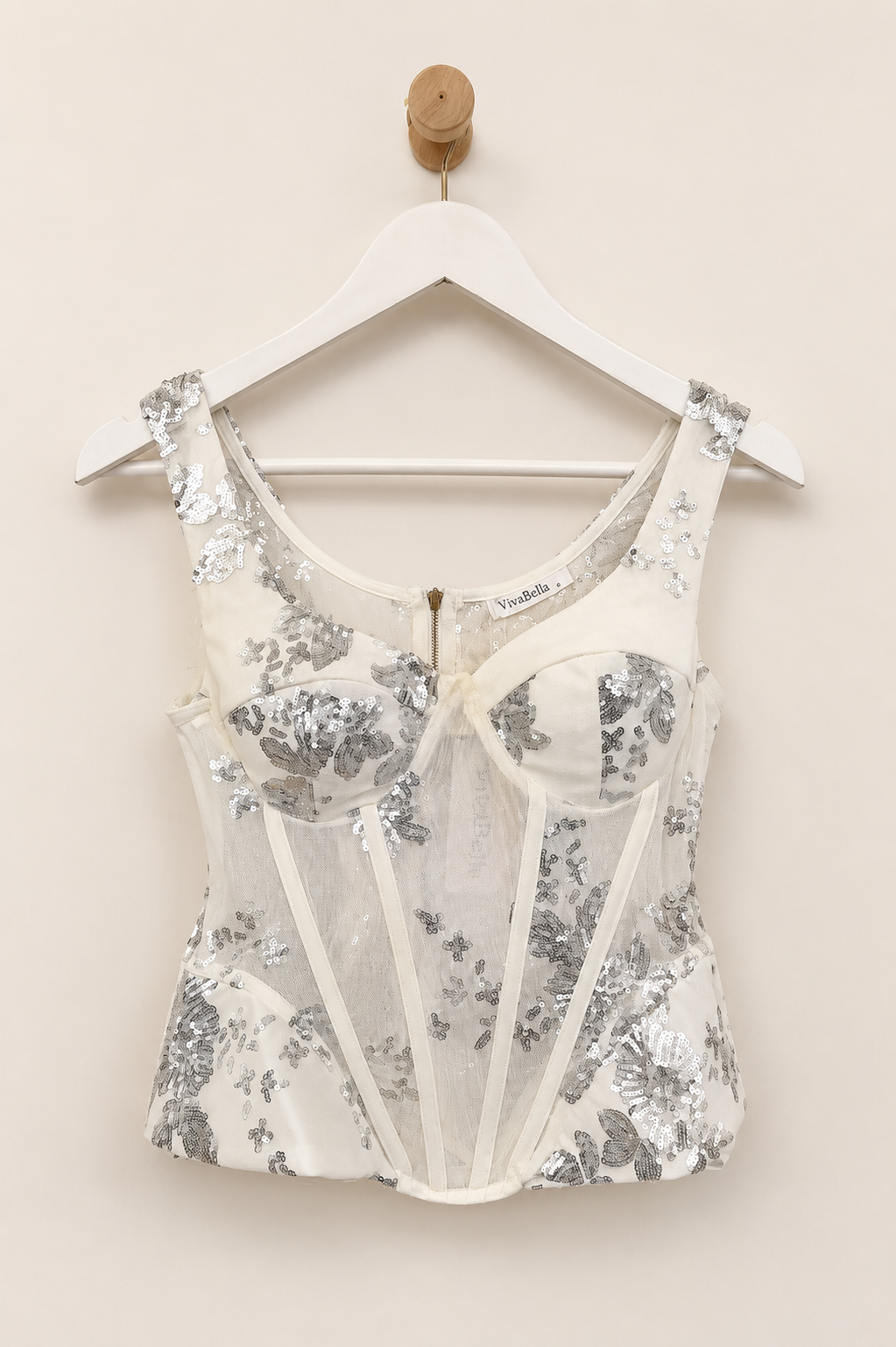 sequins corset top
