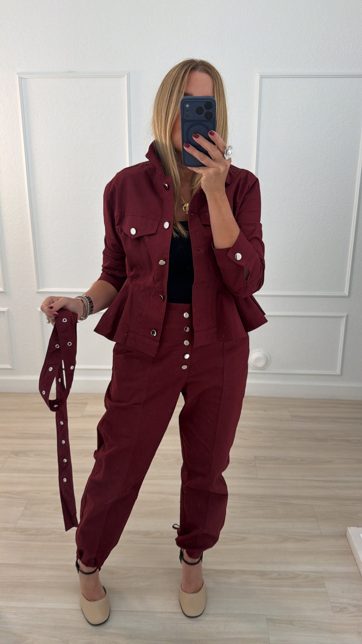 Burgundy set