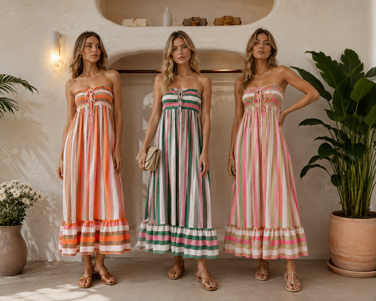 striped dress