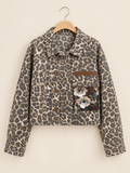 sequined leopard print jacket