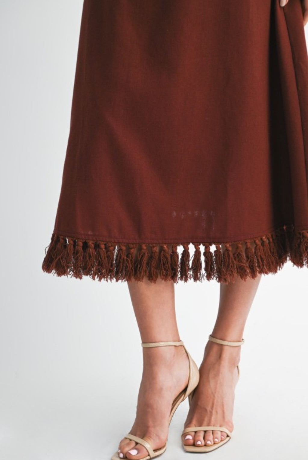 Linen/brown dress