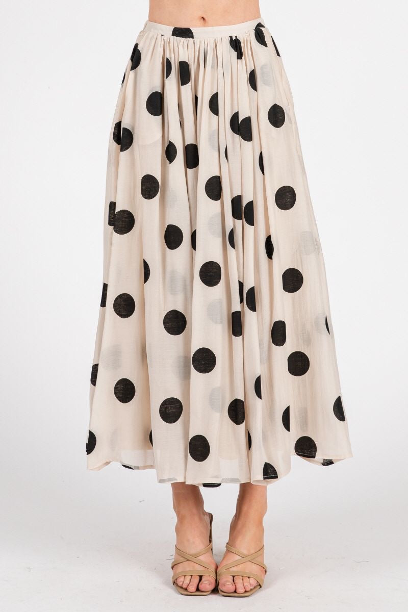 Polka dot skirt
