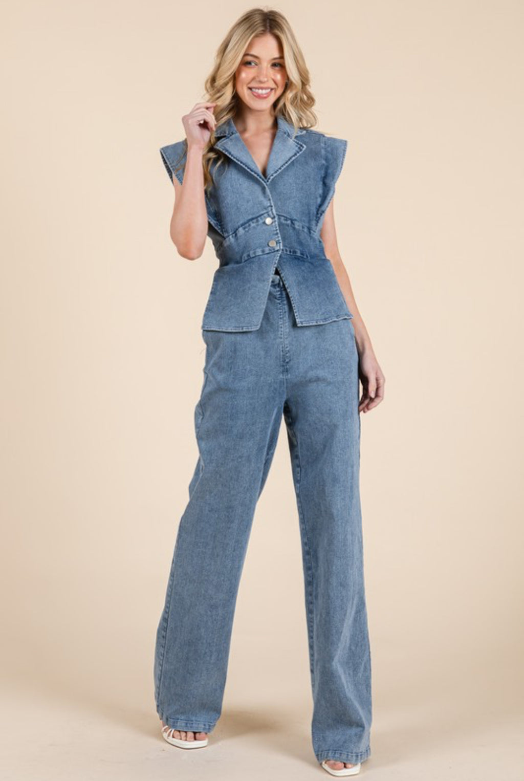 Denim/stretch Jumper