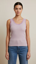 Lace/purple top