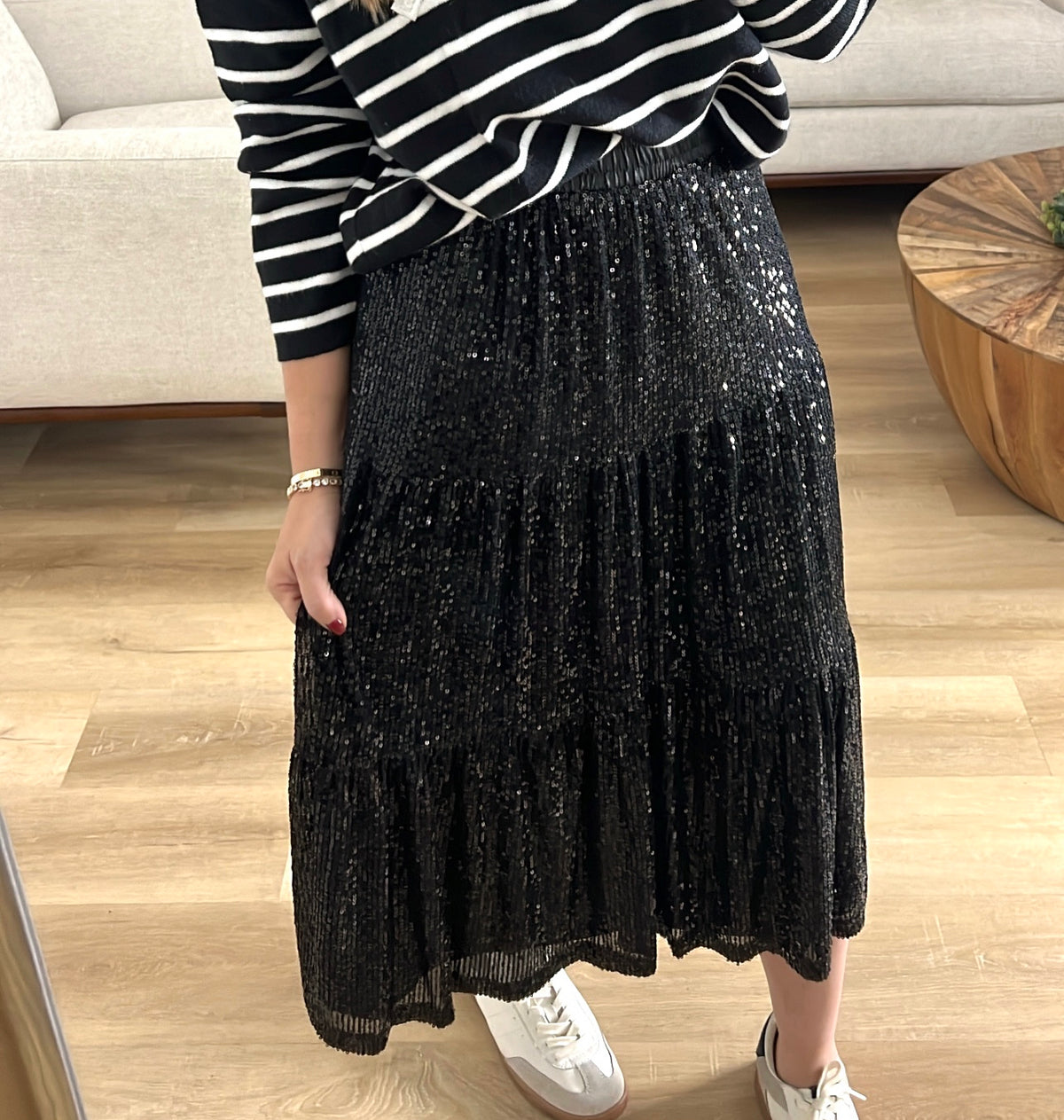 Sequin skirt