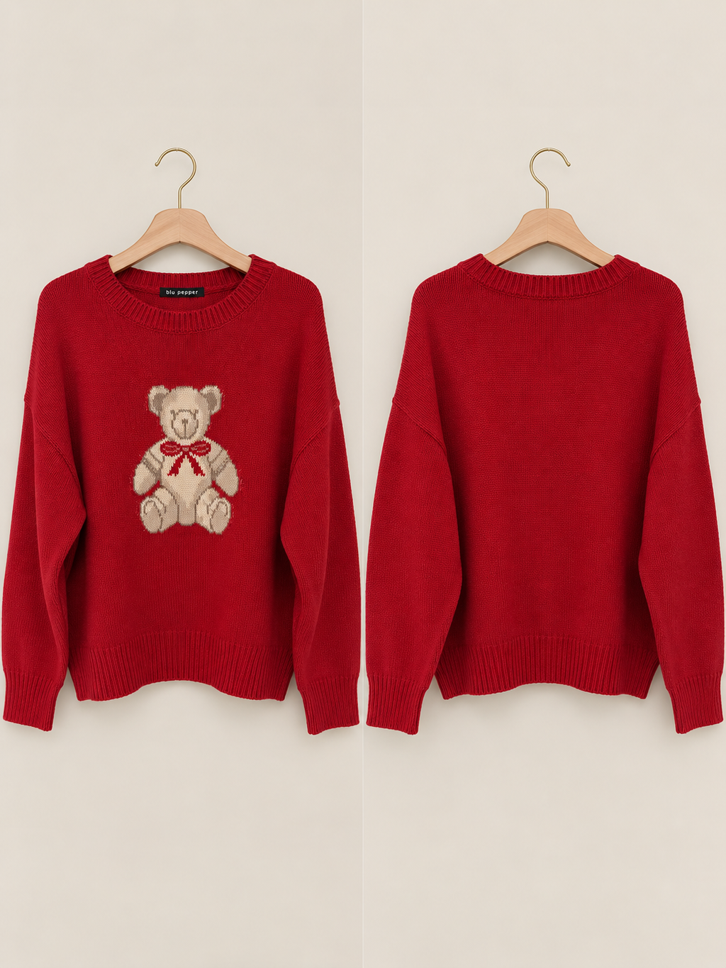 Bear/red sweater