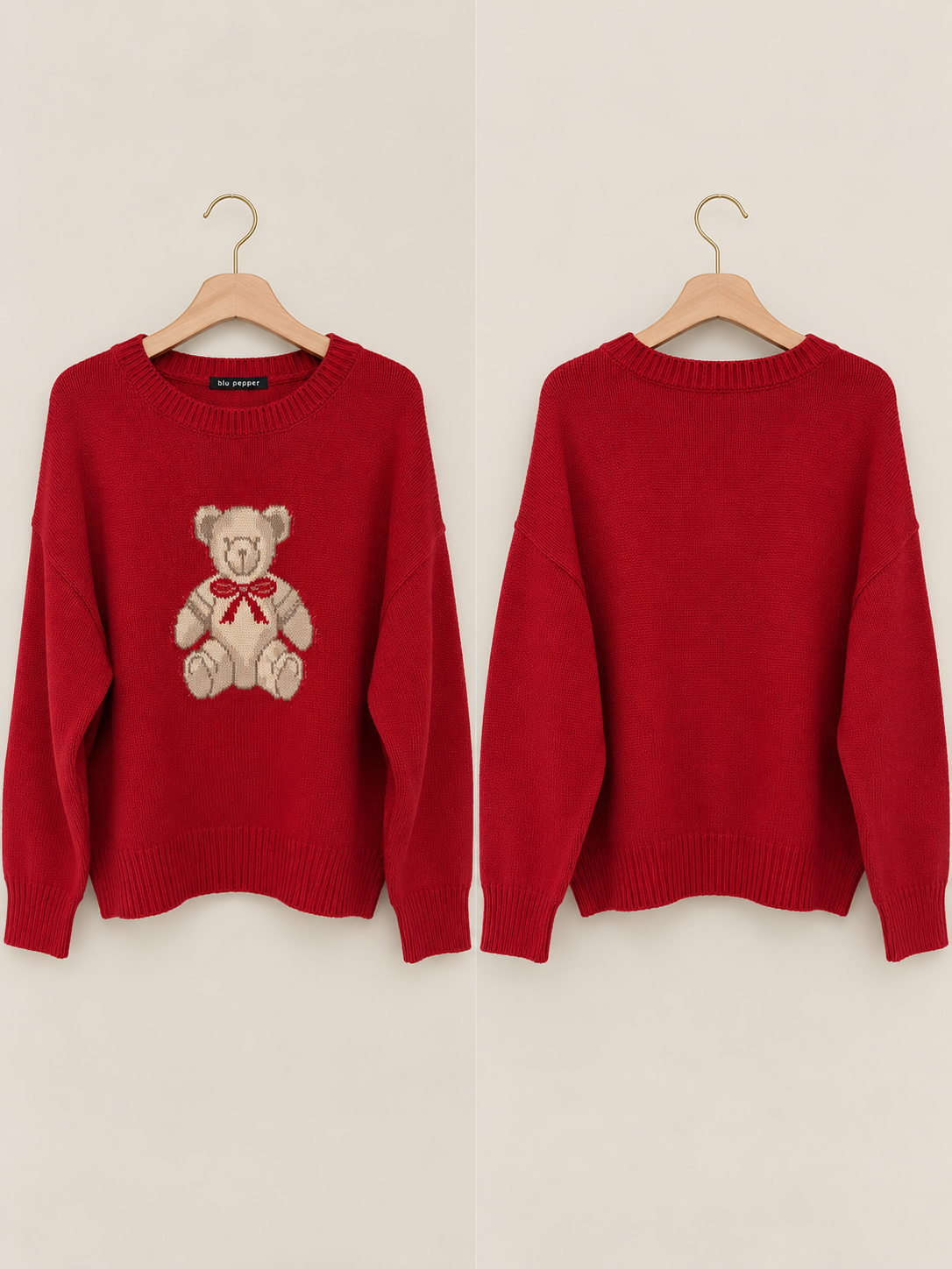 Bear/red sweater