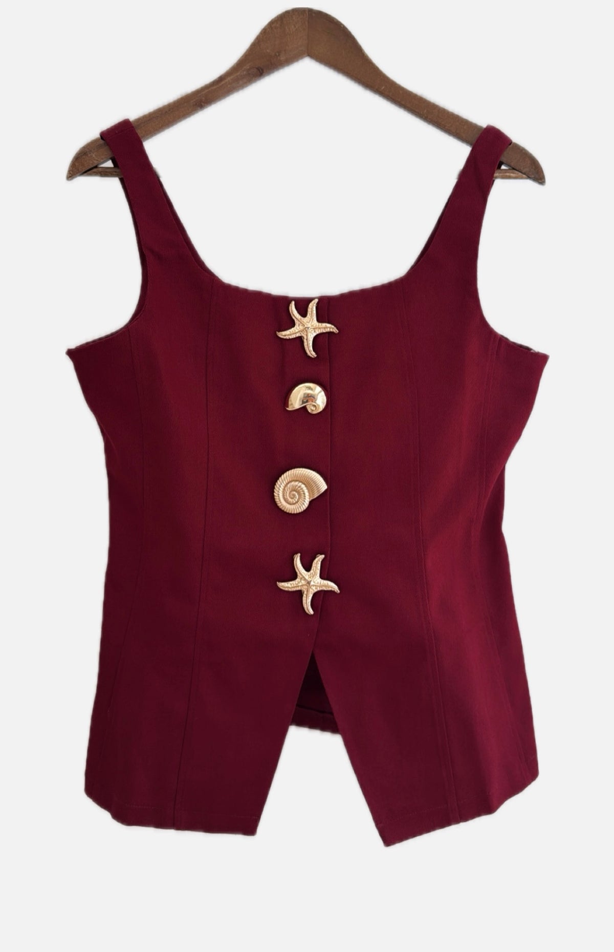 burgundy Vest