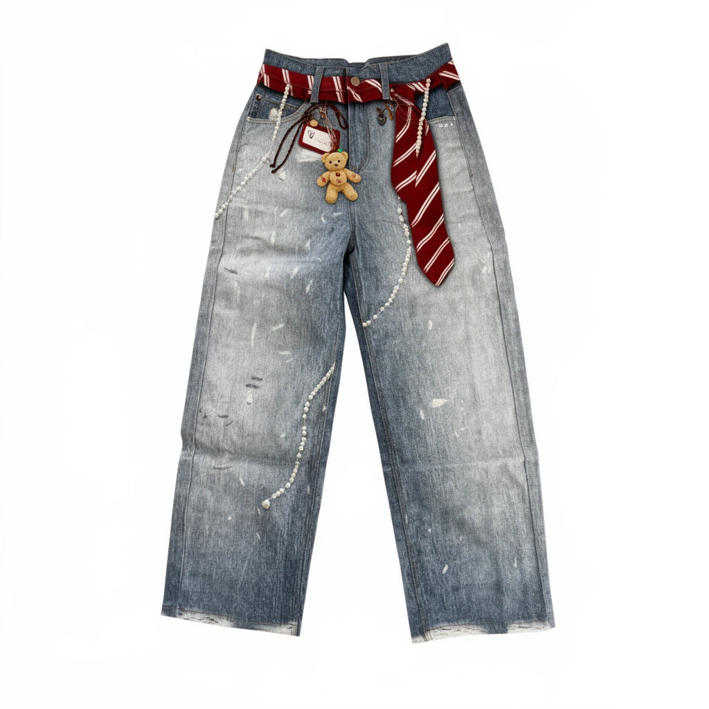 Tie jeans