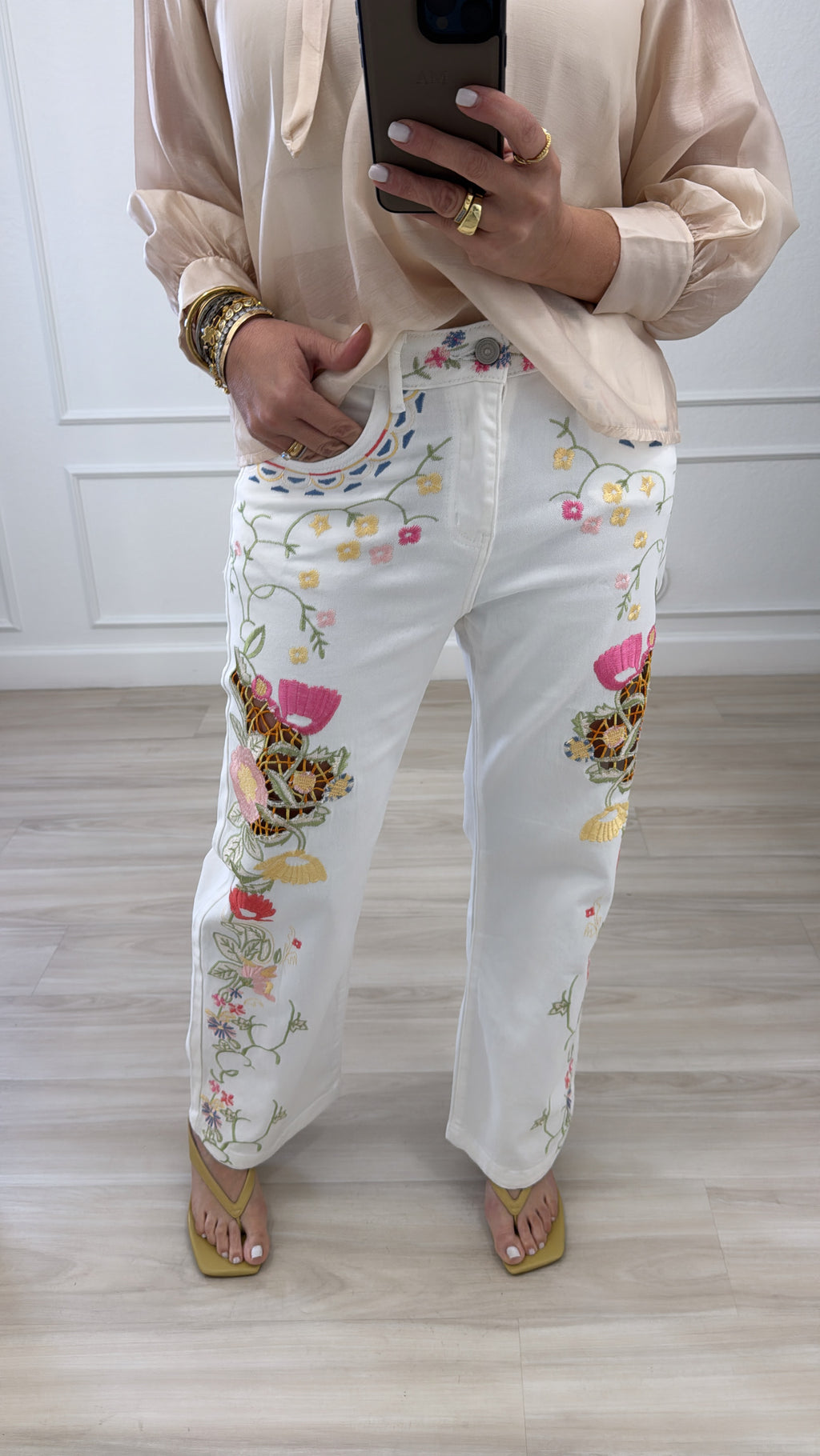 embroidery pants
