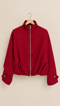 plaid bomber jacket
