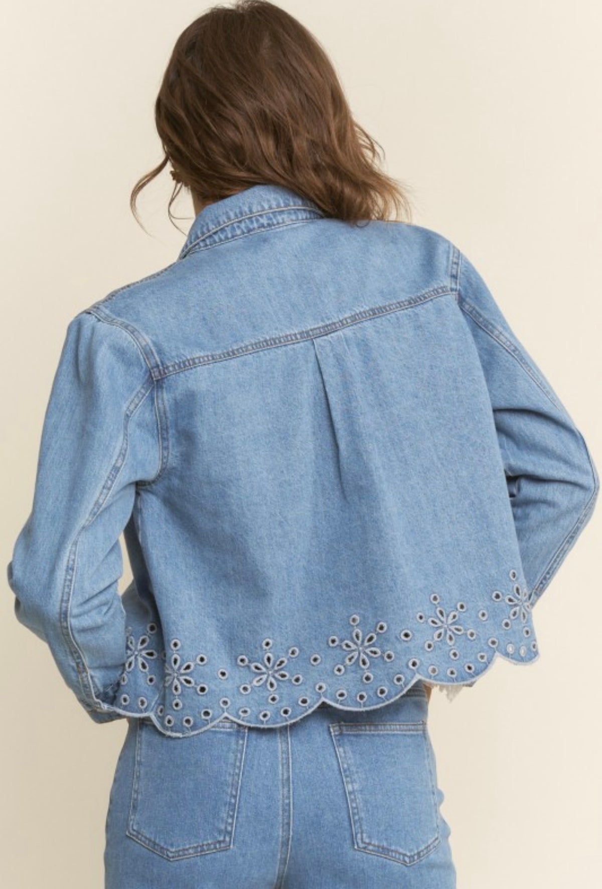 Denim/embroidery set