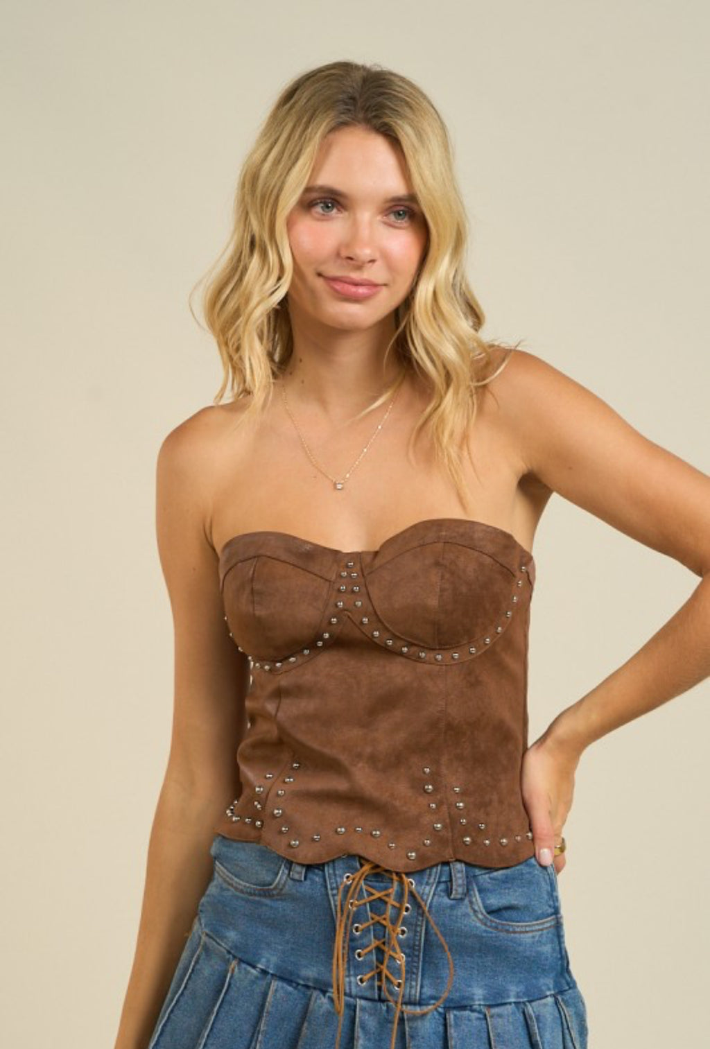 leather top