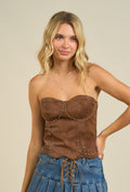 leather top