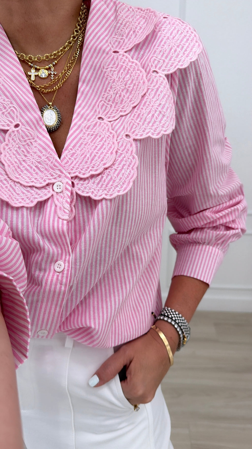 Pink blouse
