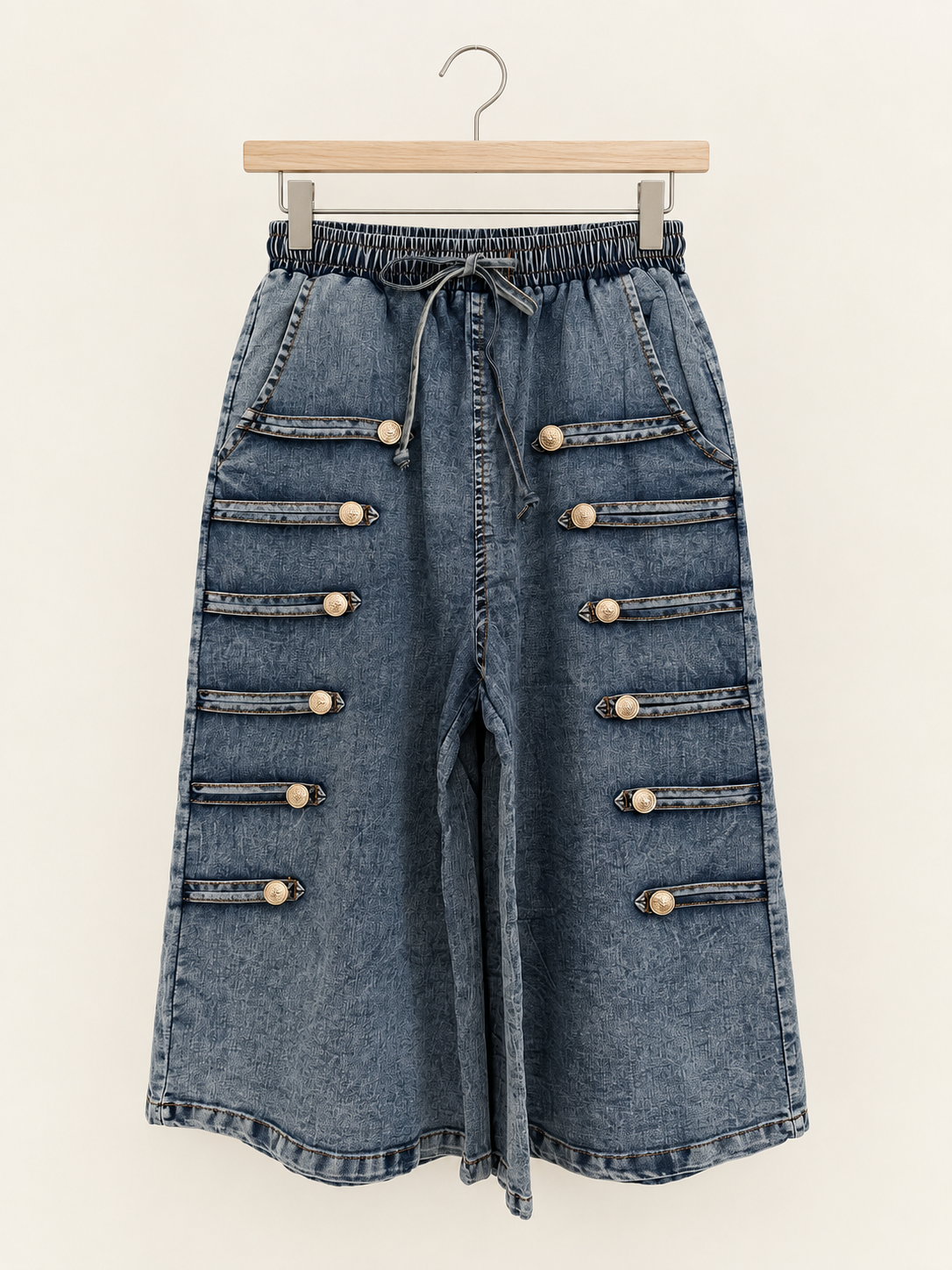Napoleón/denim Bermuda