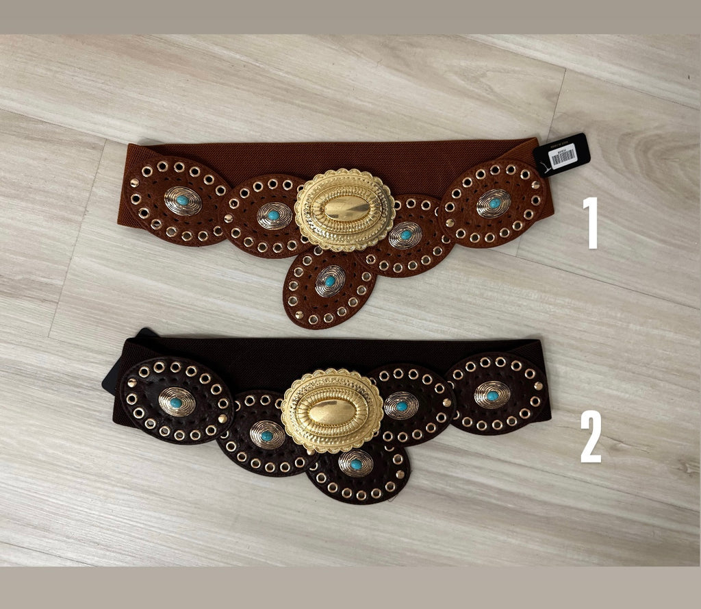Brown/gold belt