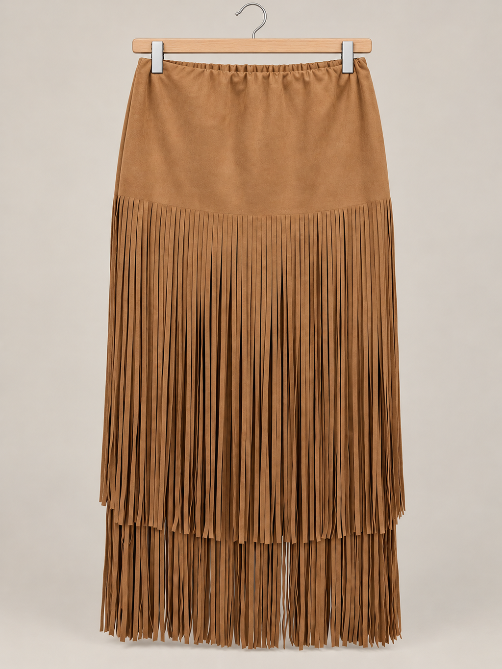Suede skirt