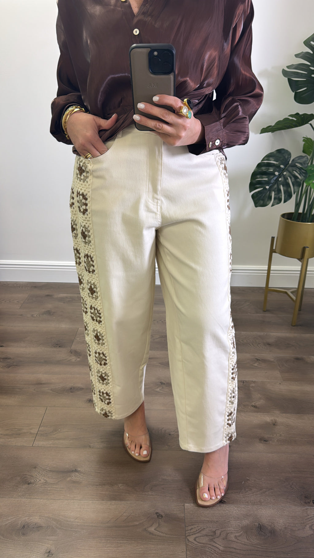 Crochet/stretch pants