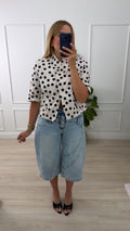 Double waistband/stretch Bermuda