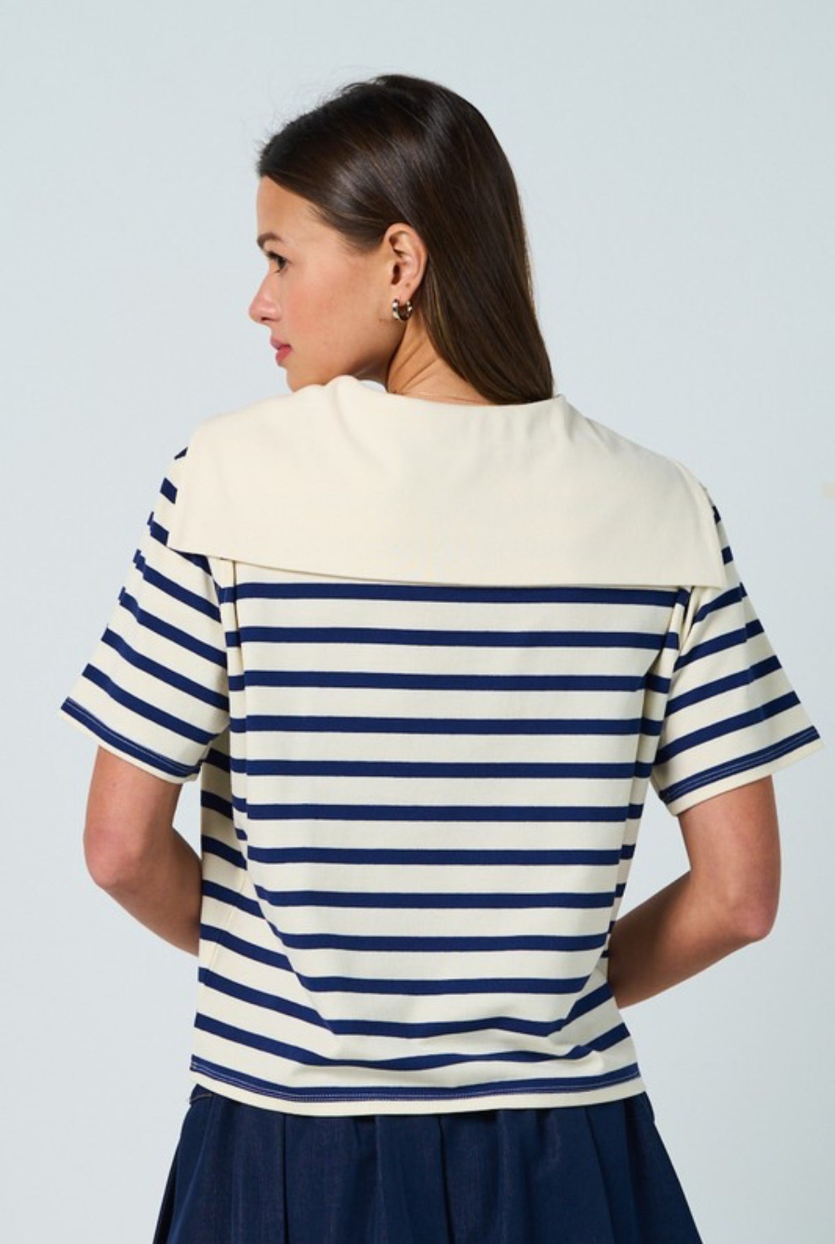 Navy blouse