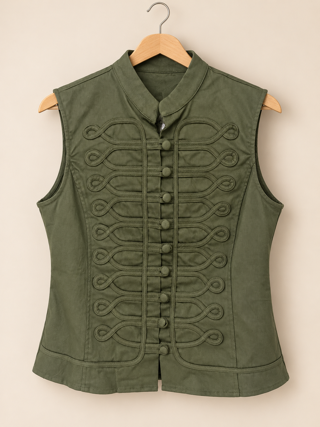 Olive/napoleon vest